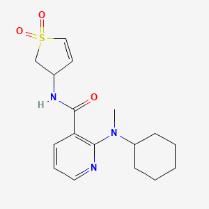 2-[cyclohexyl(methyl)amino]-N-(1,1-dioxido-2,3-dihydro-3-thienyl)nicotinamide