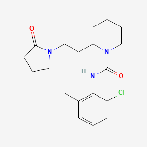 N-(2-chloro-6-methylphenyl)-2-[2-(2-oxo-1-pyrrolidinyl)ethyl]-1-piperidinecarboxamide