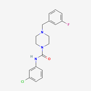 N-(3-chlorophenyl)-4-(3-fluorobenzyl)-1-piperazinecarboxamide