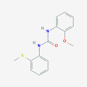 N-(2-methoxyphenyl)-N'-[2-(methylthio)phenyl]urea