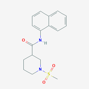 1-(methylsulfonyl)-N-1-naphthyl-3-piperidinecarboxamide