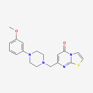 7-{[4-(3-methoxyphenyl)-1-piperazinyl]methyl}-5H-[1,3]thiazolo[3,2-a]pyrimidin-5-one