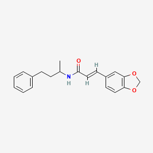 (E)-3-(1,3-BENZODIOXOL-5-YL)-N-(1-METHYL-3-PHENYLPROPYL)-2-PROPENAMIDE