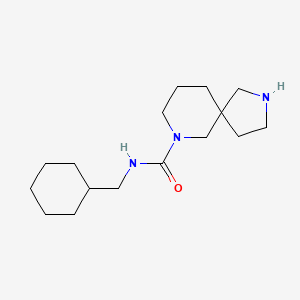 molecular formula C16H29N3O B5326573 N-(cyclohexylmethyl)-2,7-diazaspiro[4.5]decane-7-carboxamide hydrochloride 