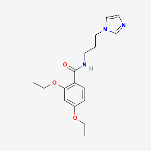 molecular formula C17H23N3O3 B5326597 2,4-diethoxy-N-[3-(1H-imidazol-1-yl)propyl]benzamide 