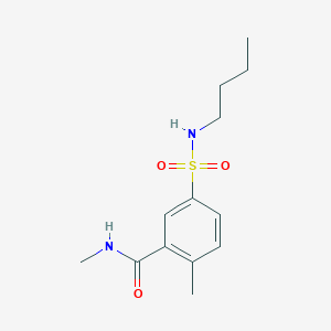 5-[(butylamino)sulfonyl]-N,2-dimethylbenzamide