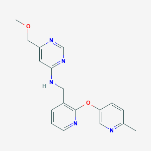 6-(methoxymethyl)-N-({2-[(6-methylpyridin-3-yl)oxy]pyridin-3-yl}methyl)pyrimidin-4-amine