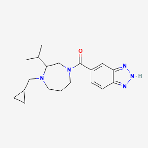 5-{[4-(cyclopropylmethyl)-3-isopropyl-1,4-diazepan-1-yl]carbonyl}-1H-1,2,3-benzotriazole