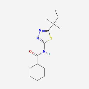 molecular formula C14H23N3OS B5326623 N-[5-(1,1-二甲基丙基)-1,3,4-噻二唑-2-基]环己烷甲酰胺 