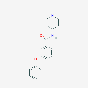 molecular formula C19H22N2O2 B5326628 N-(1-methyl-4-piperidinyl)-3-phenoxybenzamide 