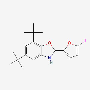 5,7-di-tert-butyl-2-(5-iodo-2-furyl)-2,3-dihydro-1,3-benzoxazole