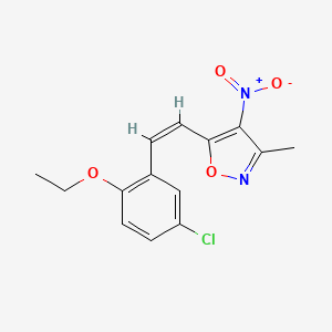 5-[2-(5-chloro-2-ethoxyphenyl)vinyl]-3-methyl-4-nitroisoxazole