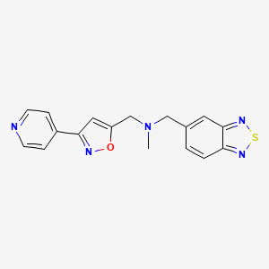 (2,1,3-benzothiadiazol-5-ylmethyl)methyl{[3-(4-pyridinyl)-5-isoxazolyl]methyl}amine