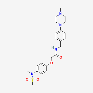 2-{4-[methyl(methylsulfonyl)amino]phenoxy}-N-[4-(4-methyl-1-piperazinyl)benzyl]acetamide