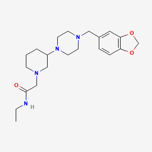 2-{3-[4-(1,3-benzodioxol-5-ylmethyl)-1-piperazinyl]-1-piperidinyl}-N-ethylacetamide dihydrochloride