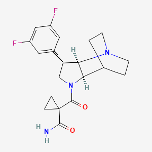 1-{[(2R*,3S*,6R*)-3-(3,5-difluorophenyl)-1,5-diazatricyclo[5.2.2.0~2,6~]undec-5-yl]carbonyl}cyclopropanecarboxamide