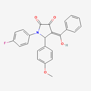 molecular formula C24H18FNO4 B5326721 4-benzoyl-1-(4-fluorophenyl)-3-hydroxy-5-(4-methoxyphenyl)-1,5-dihydro-2H-pyrrol-2-one 