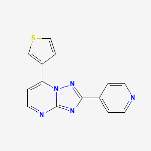 molecular formula C14H9N5S B5326727 2-(4-pyridinyl)-7-(3-thienyl)[1,2,4]triazolo[1,5-a]pyrimidine 