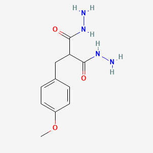 molecular formula C11H16N4O3 B5326759 2-(4-methoxybenzyl)malonohydrazide 