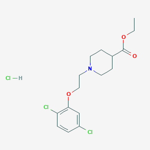 molecular formula C16H22Cl3NO3 B5326784 ethyl 1-[2-(2,5-dichlorophenoxy)ethyl]-4-piperidinecarboxylate hydrochloride 