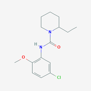 N-(5-chloro-2-methoxyphenyl)-2-ethyl-1-piperidinecarboxamide