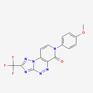 7-(4-methoxyphenyl)-2-(trifluoromethyl)pyrido[4,3-e][1,2,4]triazolo[5,1-c][1,2,4]triazin-6(7H)-one