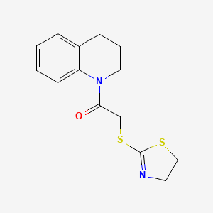 1-[(4,5-dihydro-1,3-thiazol-2-ylthio)acetyl]-1,2,3,4-tetrahydroquinoline