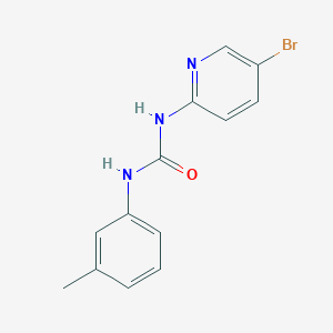 molecular formula C13H12BrN3O B5326836 N-(5-bromo-2-pyridinyl)-N'-(3-methylphenyl)urea 