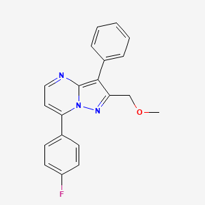 7-(4-fluorophenyl)-2-(methoxymethyl)-3-phenylpyrazolo[1,5-a]pyrimidine