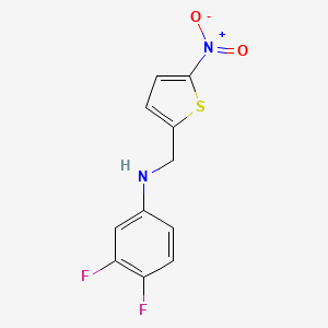 (3,4-difluorophenyl)[(5-nitro-2-thienyl)methyl]amine