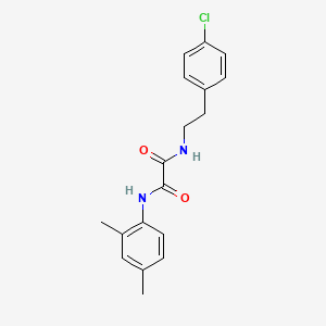 molecular formula C18H19ClN2O2 B5326859 N-[2-(4-chlorophenyl)ethyl]-N'-(2,4-dimethylphenyl)ethanediamide 