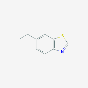 molecular formula C9H9NS B053269 6-Ethyl-1,3-benzothiazole CAS No. 118220-72-7