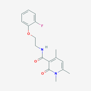 N-[2-(2-fluorophenoxy)ethyl]-1,4,6-trimethyl-2-oxo-1,2-dihydropyridine-3-carboxamide