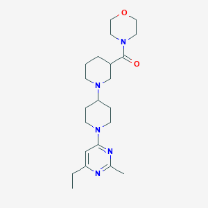 molecular formula C22H35N5O2 B5326940 1'-(6-ethyl-2-methylpyrimidin-4-yl)-3-(morpholin-4-ylcarbonyl)-1,4'-bipiperidine 