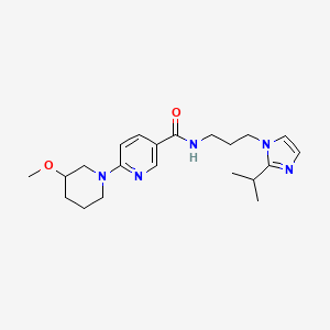 N-[3-(2-isopropyl-1H-imidazol-1-yl)propyl]-6-(3-methoxypiperidin-1-yl)nicotinamide