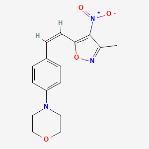 4-{4-[2-(3-methyl-4-nitro-5-isoxazolyl)vinyl]phenyl}morpholine