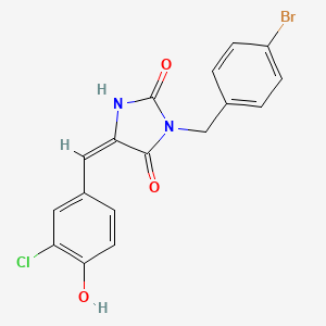 3-(4-bromobenzyl)-5-(3-chloro-4-hydroxybenzylidene)-2,4-imidazolidinedione