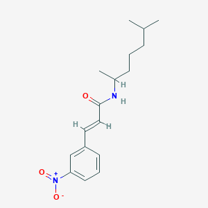 N-(1,5-dimethylhexyl)-3-(3-nitrophenyl)acrylamide