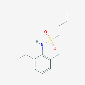 molecular formula C13H21NO2S B5326988 N-(2-ethyl-6-methylphenyl)-1-butanesulfonamide 