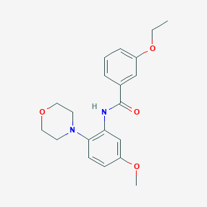 3-ethoxy-N-[5-methoxy-2-(4-morpholinyl)phenyl]benzamide