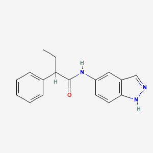 molecular formula C17H17N3O B5327050 N-1H-indazol-5-yl-2-phenylbutanamide 