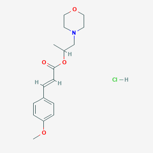 1-methyl-2-(4-morpholinyl)ethyl 3-(4-methoxyphenyl)acrylate hydrochloride