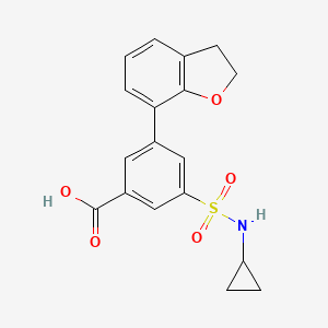 3-[(cyclopropylamino)sulfonyl]-5-(2,3-dihydro-1-benzofuran-7-yl)benzoic acid