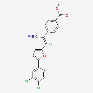 4-{1-cyano-2-[5-(3,4-dichlorophenyl)-2-furyl]vinyl}benzoic acid