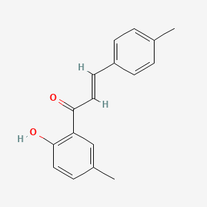 molecular formula C17H16O2 B5327114 1-(2-hydroxy-5-methylphenyl)-3-(4-methylphenyl)-2-propen-1-one 