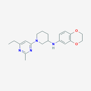 N-(2,3-dihydro-1,4-benzodioxin-6-yl)-1-(6-ethyl-2-methyl-4-pyrimidinyl)-3-piperidinamine