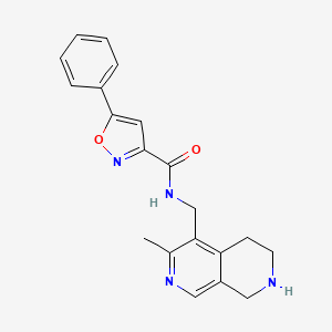 molecular formula C20H20N4O2 B5327232 N-[(3-methyl-5,6,7,8-tetrahydro-2,7-naphthyridin-4-yl)methyl]-5-phenyl-3-isoxazolecarboxamide dihydrochloride 