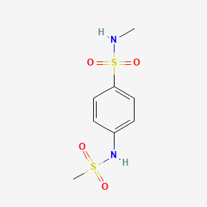 molecular formula C8H12N2O4S2 B5327253 N-methyl-4-[(methylsulfonyl)amino]benzenesulfonamide 