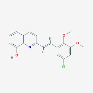 molecular formula C19H16ClNO3 B5327264 2-[2-(5-chloro-2,3-dimethoxyphenyl)vinyl]-8-quinolinol 