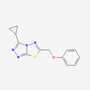 3-cyclopropyl-6-(phenoxymethyl)[1,2,4]triazolo[3,4-b][1,3,4]thiadiazole